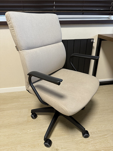 Компьютерное кресло Benefit флок серый 29 фото покупателя 2