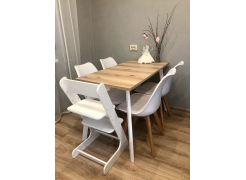 Стол Тринити Лофт 120 32 мм бетон / черный матовый фото покупателя 177