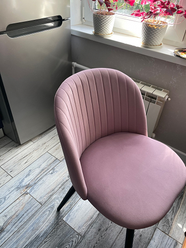 Стул на металлокаркасе Gabi 1 light purple / black фото покупателя 45