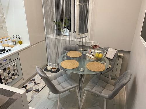 Стул на металлокаркасе Челси морская волна / черный фото покупателя 56