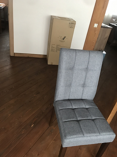 Стул Madina dark walnut / fabric grey фото покупателя 15