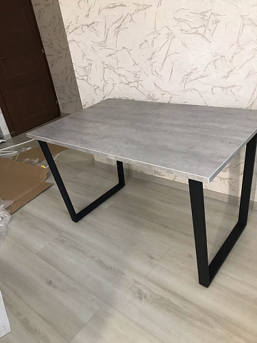 Деревянный стол Лота Лофт 120х75 белый матовый / дуб крафт золотой фото покупателя 106