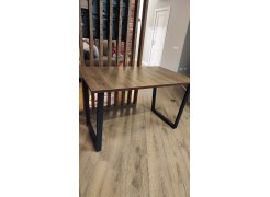 Деревянный стол Лота Лофт 120(160)х75 черный матовый / бетон светлый фото покупателя 14