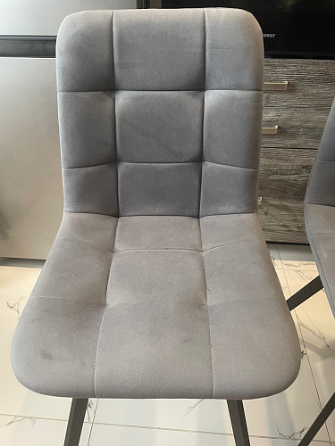 Стул на металлокаркасе Чилли синяя ткань / белый фото покупателя 19