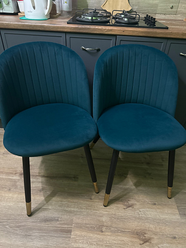 Стул на металлокаркасе Gabi latte / gold / black фото покупателя 574