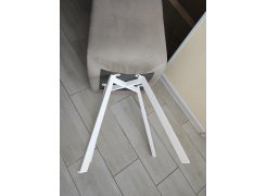 Стул на металлокаркасе Чилли синяя ткань / белый фото покупателя 448