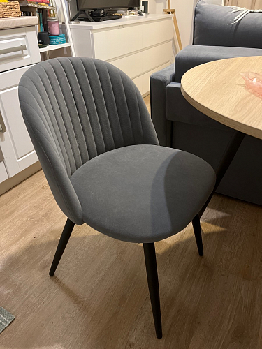 Стул на металлокаркасе Gabi 1 light purple / black / gold фото покупателя 41