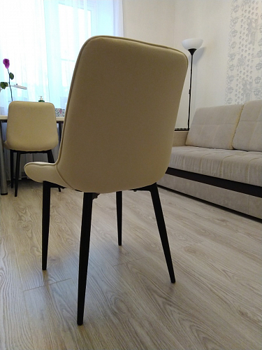 Стул на металлокаркасе Seda black / light gray фото покупателя 11