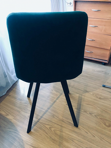 Стул на металлокаркасе Чилли зеленый / черный фото покупателя 753