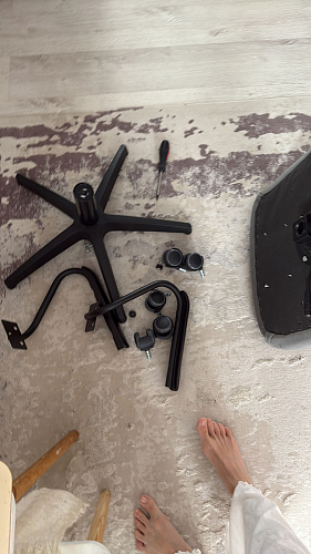 Компьютерное кресло Benefit флок бежевый 7 фото покупателя 41