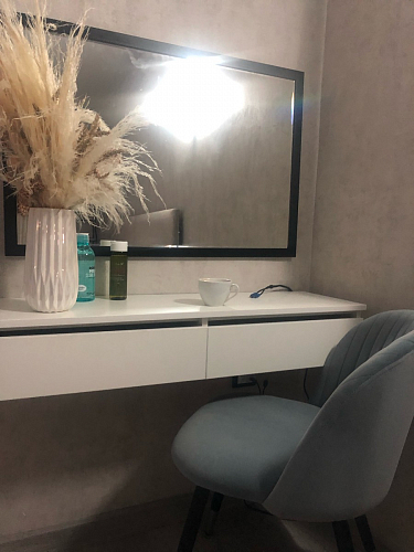 Стул на металлокаркасе Gabi 1 light purple / black / gold фото покупателя 140