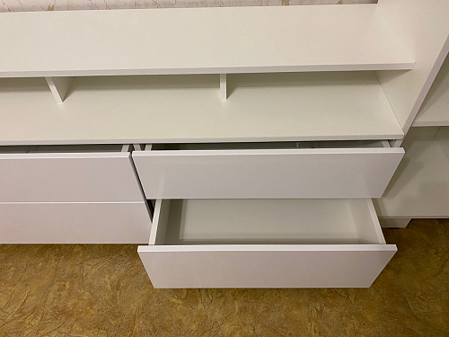 Готовая гостиная Румба белый / белый глянец  - Уцененный экземпляр фото покупателя 18