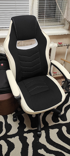 Компьютерное кресло Gamer черное / бежевое фото покупателя 66