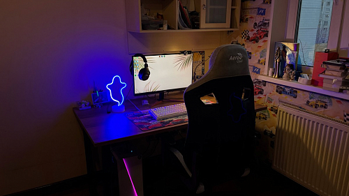 Стол Лота Лофт 140 25 мм черный матовый / бетон фото покупателя 829