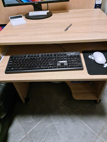 Компьютерный стол КСТ-15 бетон фото покупателя 3