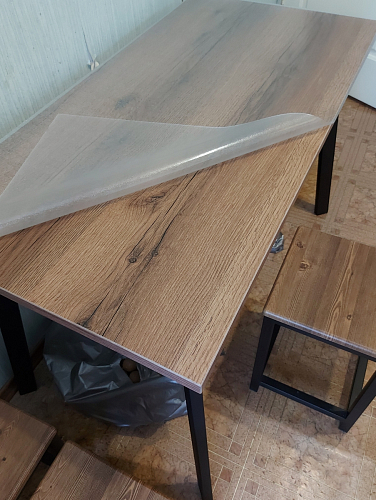 Стол Тринити Лофт 120 25 мм черный матовый / юта фото покупателя 84