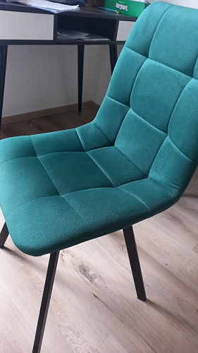 Стул на металлокаркасе Чилли синий / белый фото покупателя 747