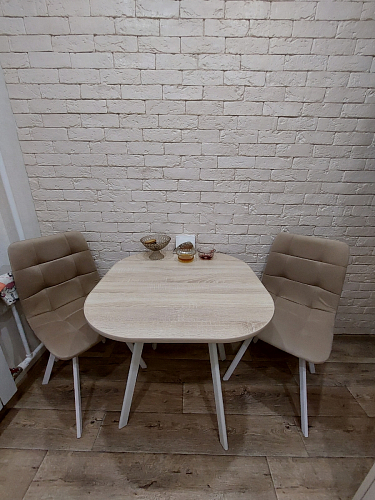 Комплект стульев Чилли 2 шт бежевый / черный фото покупателя 846