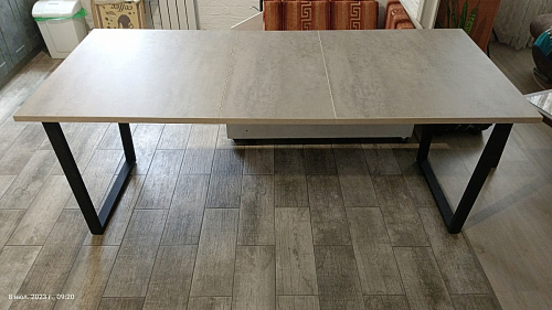 Деревянный стол Лота Лофт 120x75 дуб крафт табачный / черный матовый фото покупателя 552