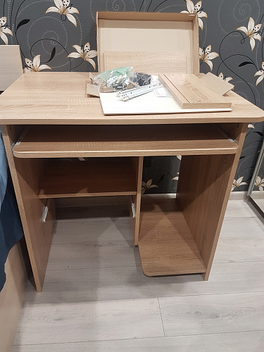 Стол компьютерный КСТ-10.1 бетон фото покупателя 24