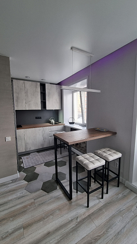 Барный стул Лофт ткань канди грей / черный матовый фото покупателя 1