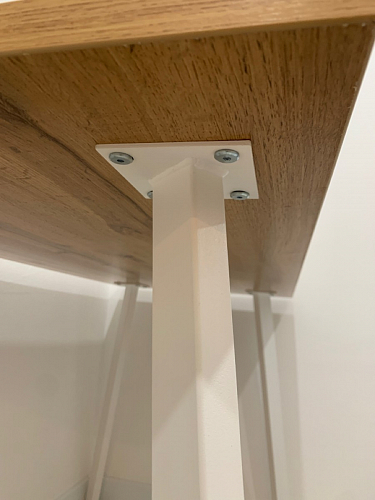 Стол Тринити Лофт 120 32 мм бетон / черный матовый фото покупателя 714