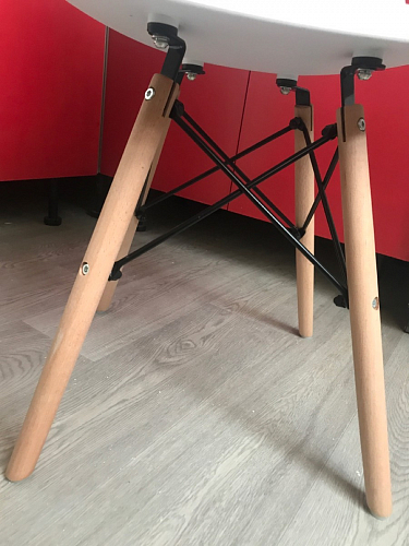 Пластиковый стул Eames PC-015 серо-голубой / дерево фото покупателя 390