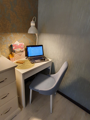 Стул на металлокаркасе Kora light purple / white фото покупателя 5