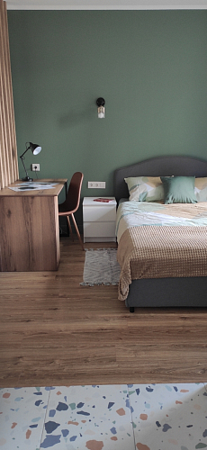 Письменный стол Битти Лофт 116х60х75 дуб делано светлый / белый матовый фото покупателя 37