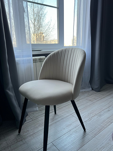 Стул на металлокаркасе Gabi 1 light purple / black фото покупателя 432