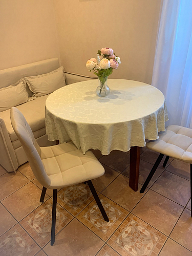 Стул на металлокаркасе Чилли К темно-серый (velutto 32) / черный фото покупателя 165