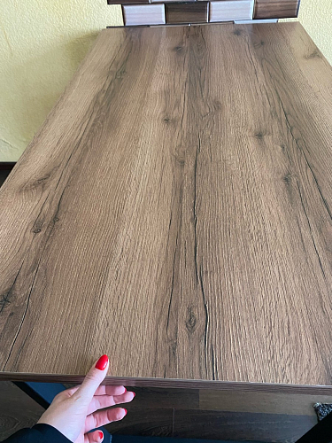 Деревянный стол Лота Лофт 140х80 дуб крафт табачный / черный матовый фото покупателя 121