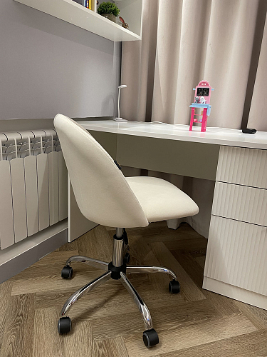 Компьютерное кресло Melody молочное фото покупателя 89