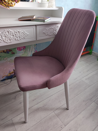 Стул на металлокаркасе Kora dark gray / black фото покупателя 462