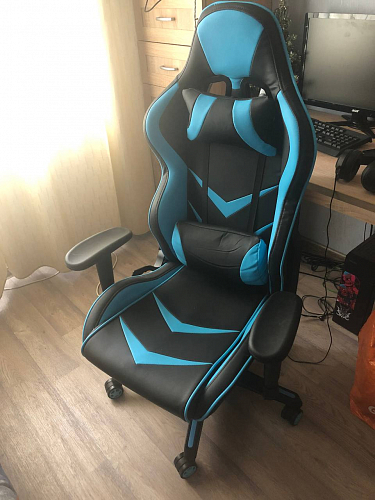 Компьютерное кресло Racer черное / оранжевое фото покупателя 3