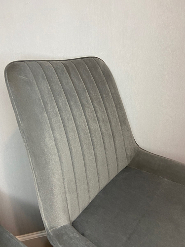 Стул на металлокаркасе Seda 01 blue / gold / black фото покупателя 64