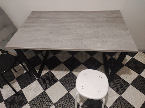 Деревянный стол Лота Лофт 140х80 дуб крафт табачный / черный матовый фото покупателя 895