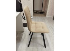 Стул на металлокаркасе Чилли синяя ткань / белый фото покупателя 277