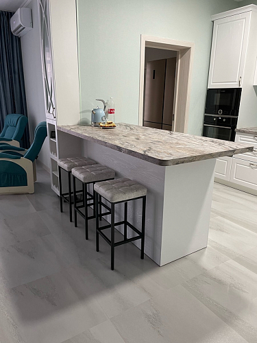 Барный стул Лофт катания минт / белый матовый фото покупателя 21