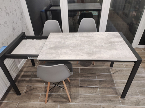 Стол Центавр бетон / графит фото покупателя 32