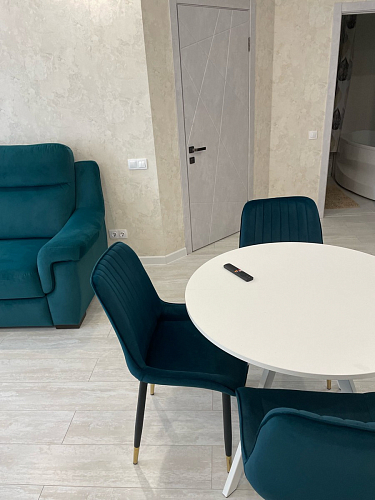 Стул на металлокаркасе Seda 1 green / gold / black фото покупателя 3