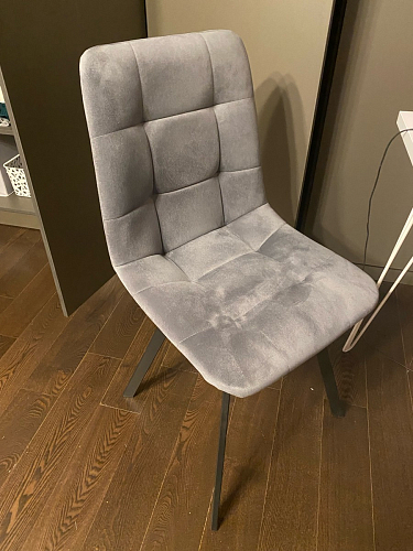 Стул на металлокаркасе Чилли синий / белый фото покупателя 837