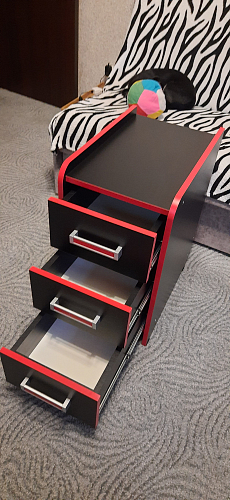 Тумба Ханна черная / красная - Уцененный экземпляр фото покупателя 172