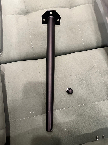 Стул на металлокаркасе Gabi dark beige / black / silver фото покупателя 559