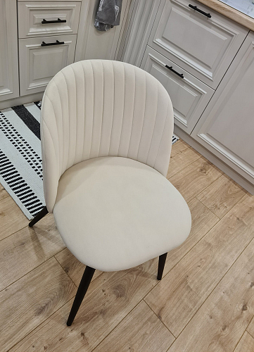 Стул на металлокаркасе Gabi 1 light purple / black / gold фото покупателя 32