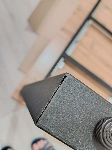 Стол Лота Лофт 120 32 мм бетон / черный матовый фото покупателя 511