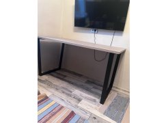 Деревянный стол Лота Лофт 120(160)х75 черный матовый / бетон светлый фото покупателя 680