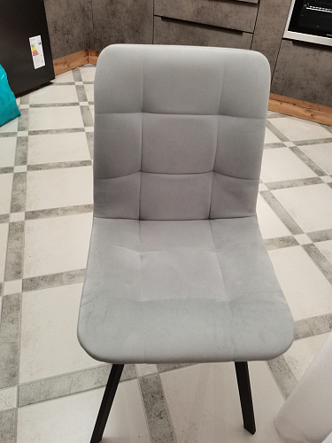 Стул на металлокаркасе Чилли К черный / зеленый фото покупателя 465