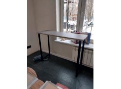 Барная стойка Дилан Лофт 120х40х90 бетон светлый фото покупателя 59