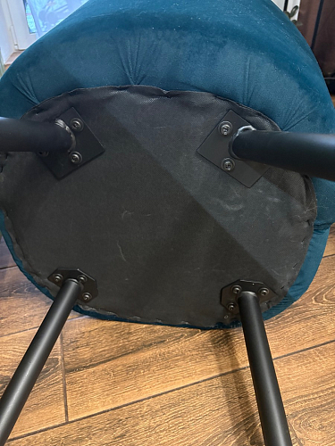 Стул на металлокаркасе Gabi 1 light purple / black фото покупателя 639